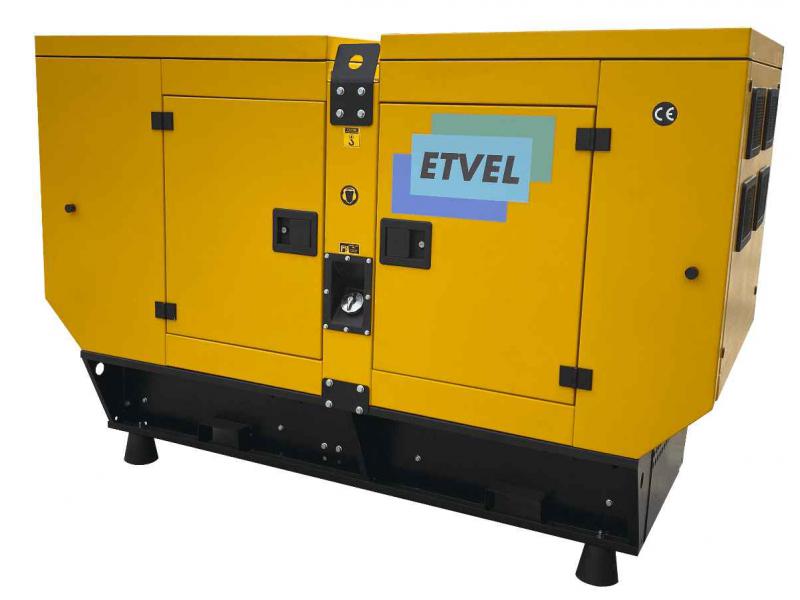 Дизельный генератор ETVEL ED-25B в кожухе с АВР